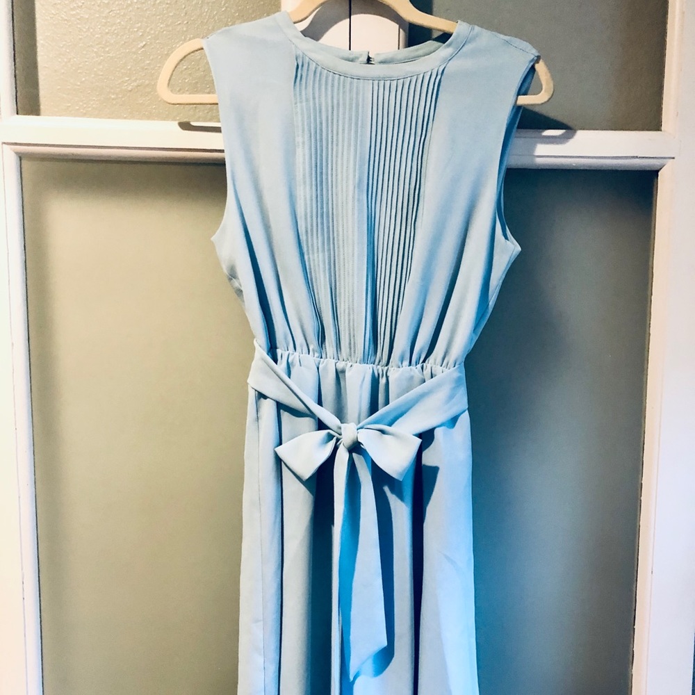 Baby blue dress